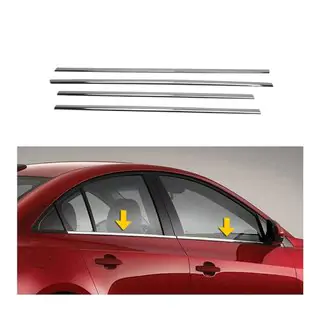 Ornamente geamuri inox (4 buc)