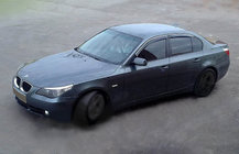 BMW 5 Series E60/E61 2003-2010 Deflectoare Geamuri (4 buc, SIM Crom) foto 1