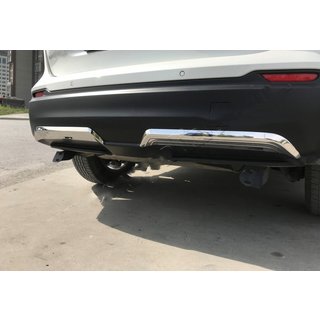 Protectii margine bara spate din otel inoxidabil (2017-2021) Nissan Qashqai 2014-2021 foto 1