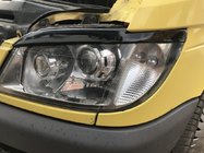 Mercedes Sprinter W901/902/903/904/905 1995–2006 Pleoape pentru faruri (negru, ABS, 2000-2006) Negru Mat foto 1