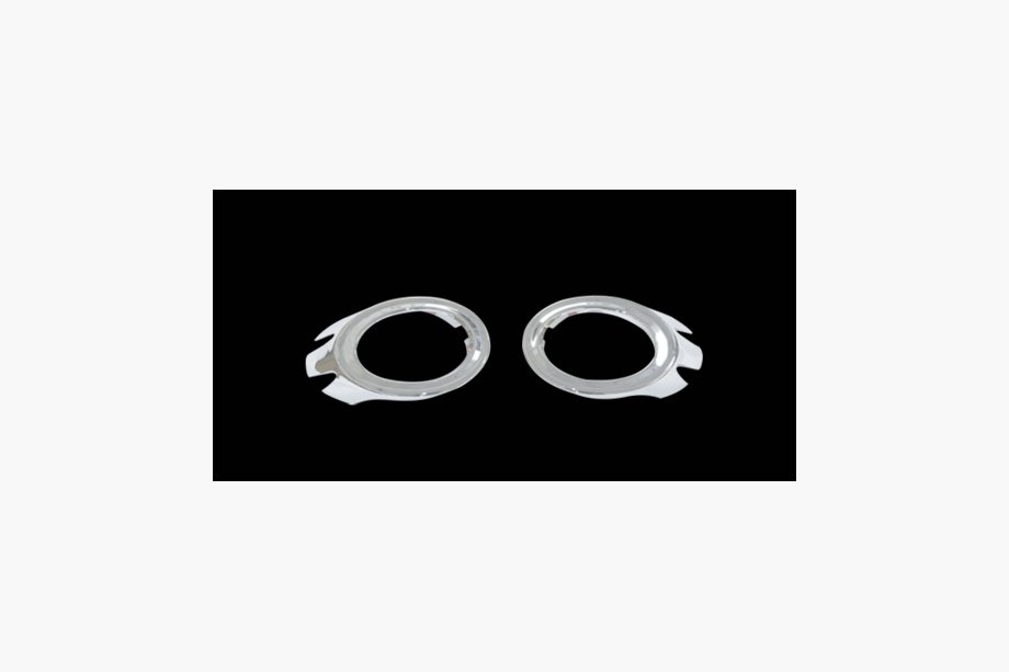 Audi A6 C6 2004-2011 Capace cromate pentru proiectoare ceata (2 buc, plastic) Image