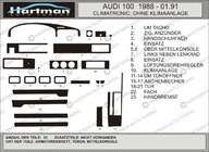 Audi 100 C3 1988-1991 Capace bord (Hartman) foto 1