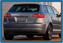 Audi A3 2012-2020 Ornament portbagaj inox Carmos - Otel Inoxidabil Turcesc foto 2