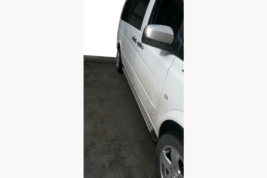 Mercedes Vito W639 2004-2014 Praguri Laterale DOT-Line (2 buc, Aluminiu) Image