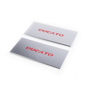 Praguri interioare Rosii (2 buc, inox) Fiat Ducato 2006-2025 foto 1