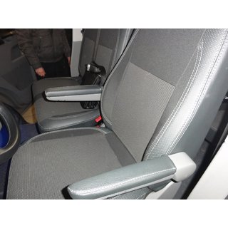 Huse Auto (Piele Ecologica si Material Textil, Premium) Volkswagen T5 Caravelle 2004-2010 foto 3