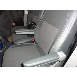 Huse Auto (Piele Ecologica si Material Textil, Premium) Volkswagen T5 Caravelle 2004-2010 foto 3
