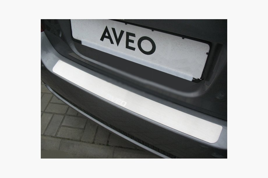 Chevrolet Aveo T250 2005-2011 Protectie bara spate Nataniko (inox) Image