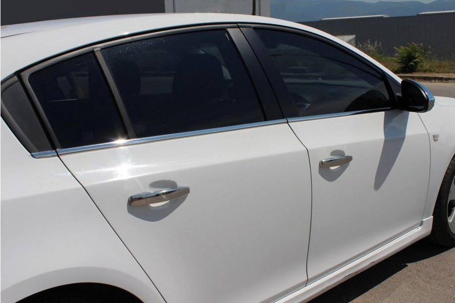 Chevrolet Cruze 2009–2015 Molduri Geamuri Inox HB, Carmos - Otel Turcesc Image