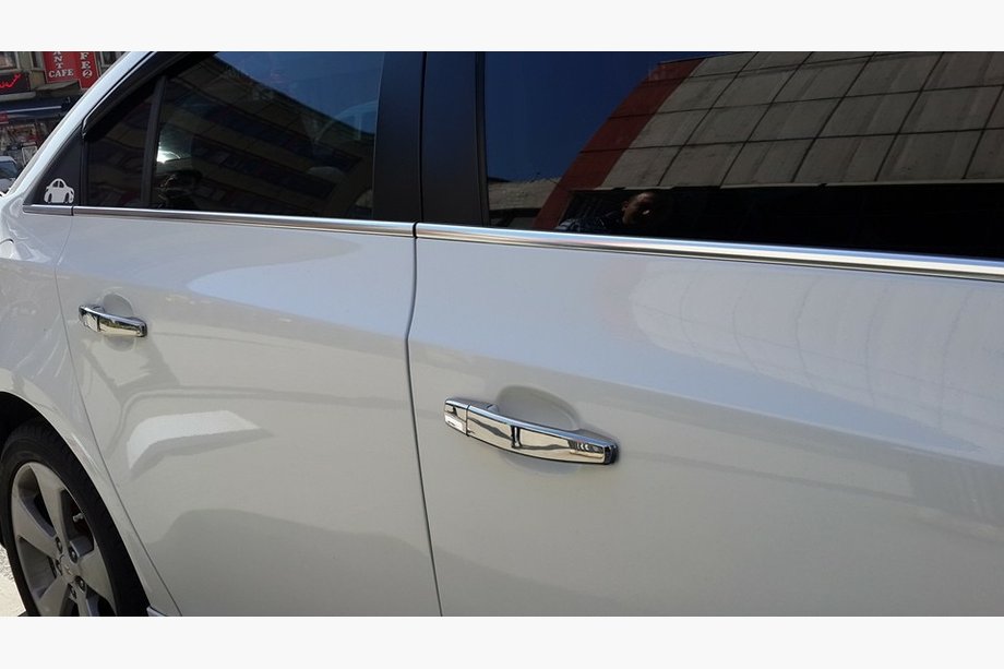 Chevrolet Cruze 2009–2015 Molduri Geamuri Inox HB, OmsaLine - Otel Inoxidabil Italian Foto 3