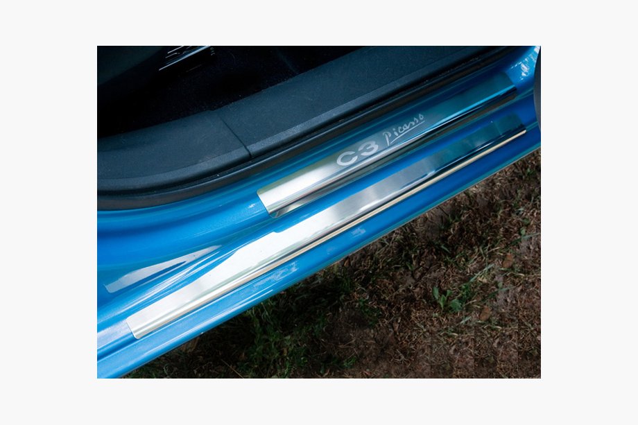Citroen C-3 Picasso 2010-2017 Protectii Praguri Natanika Premium (8 buc, Inox) Image