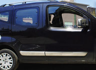 Citroen Nemo 2007-2017 Molduri Usa Otel Inoxidabil (4 buc) foto 1