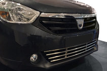 Renault Lodgy 2013-2022 Grila bara fata inox foto 1