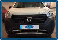 Renault Dokker 2013-2022 Grila bara fata inox foto 2