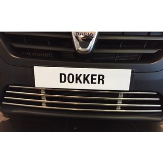 Grila bara fata inox Dacia Dokker 2013-2022 foto 2