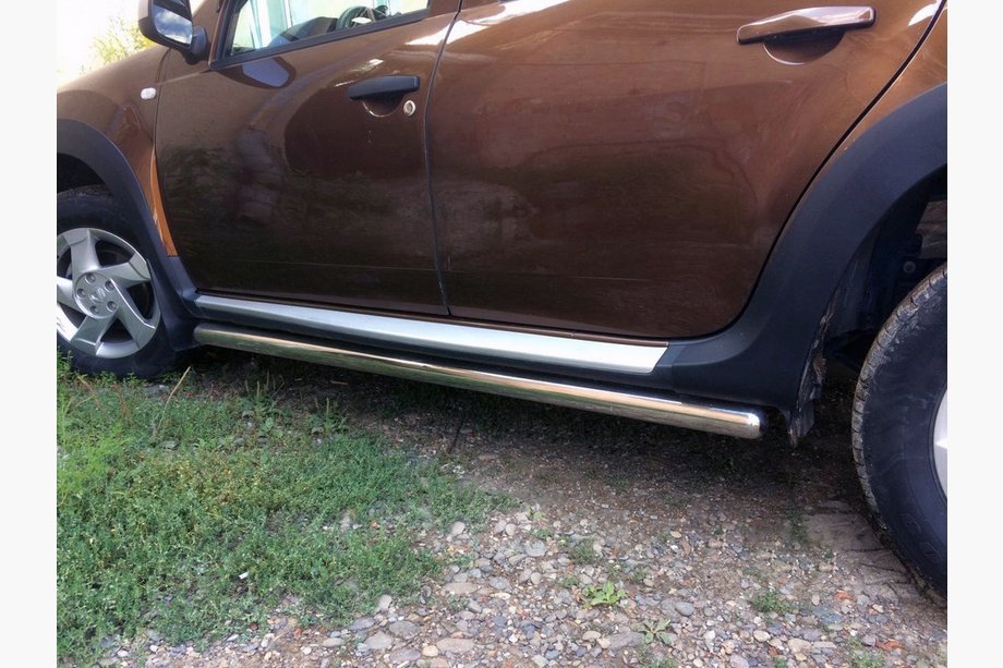 Dacia Duster 2008-2018 Tevi Laterale (2 buc, Otel Inoxidabil) Image