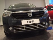 Renault Lodgy 2013-2022 Grila bara fata inox foto 7