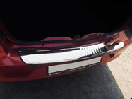 Renault Logan I 2008-2013 Protectie bara spate Carmos otel inoxidabil foto 1