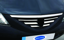 Dacia Logan MCV 2004-2014 Capace grila fata inox foto 1