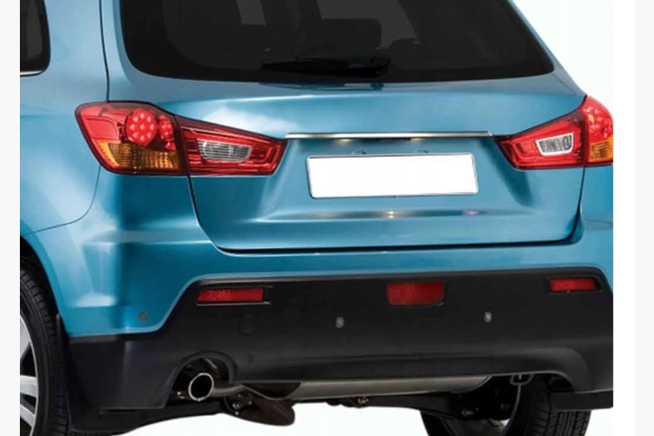 Mitsubishi ASX 2010-2023 Ornament cromat deasupra placutei de inmatriculare (inox) Image