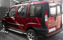 Fiat Doblo I 2005-2010 Praguri Laterale Allmond Grey (2 buc, Aluminiu) foto 3