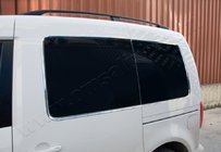 Volkswagen Caddy 2004-2010 Rame cromate geamuri spate (12 buc, inox) foto 1