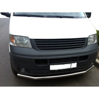 Protectie frontala simpla (inox) Volkswagen T5 Transporter 2003-2010 foto 2
