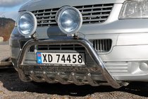Volkswagen T5 Transporter 2003-2010 Bullbar WT003 (Inox) 60mm, fara inscriptie foto 3