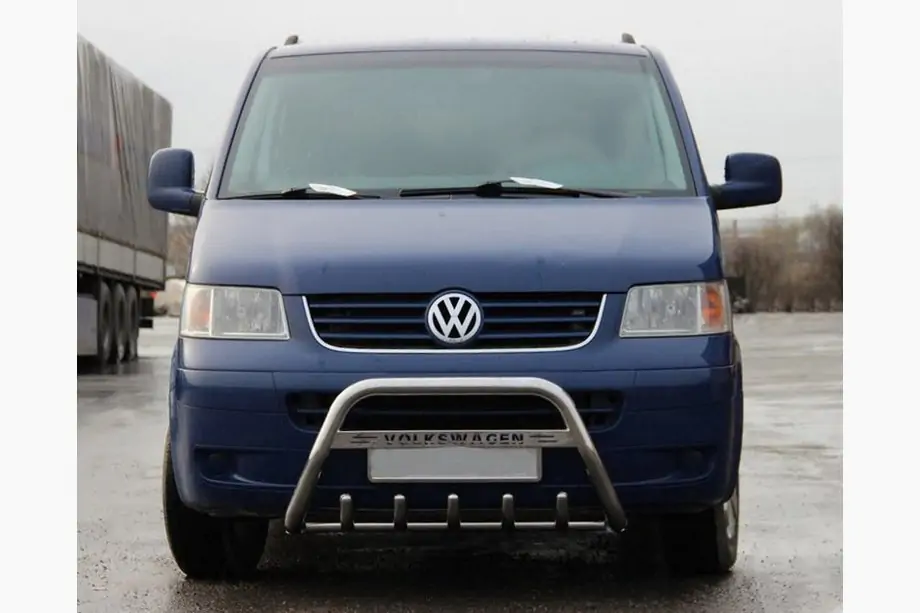 Volkswagen T5 Multivan 2003–2010 Bullbar WT003 (Inox) 60mm, fara inscriptie Image