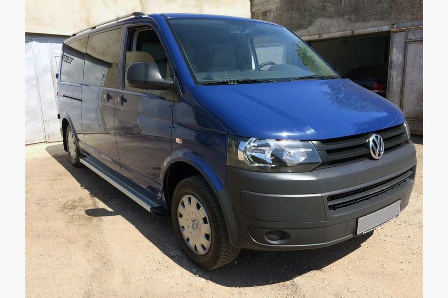 Volkswagen T6 2015-2024 Praguri Laterale Maya V2 (2 buc, Aluminiu) Image