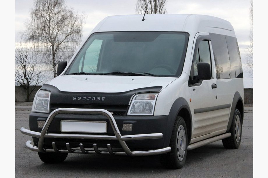 Ford Connect 2010-2013 Bullbar cu bare duble WT003-Plus-2 (inox) Image