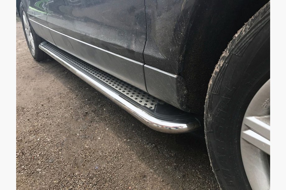 Audi Q7 2005-2015 Praguri Laterale Maydos V2 (2 buc, Aluminiu si Otel Inoxidabil) Image