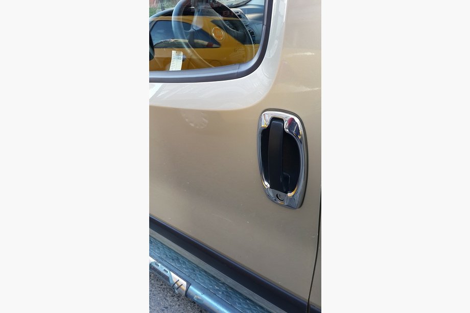 Fiat Doblo II 2010-2022 Capace Cromate Manere Usa (4 buc, Inox) Foto 3