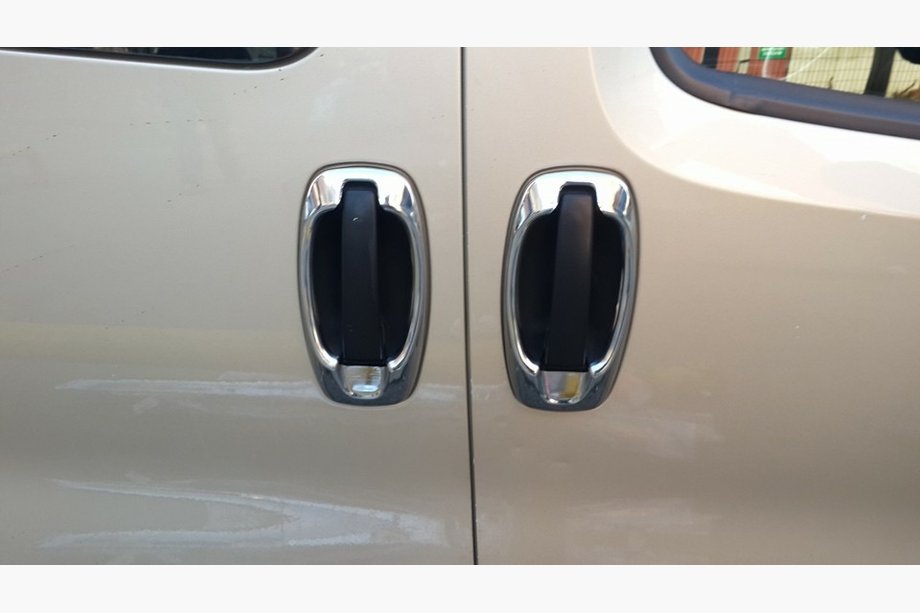 Fiat Doblo II 2010-2022 Capace Cromate Manere Usa (4 buc, Inox) Foto 8