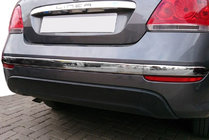 Fiat Linea 2006-2018 Protectie spate bara (2012↗, inox, 3 buc) foto 1