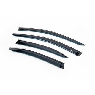 Deflectoare geamuri cu ornament cromat SD (4 buc, HIC) foto 1