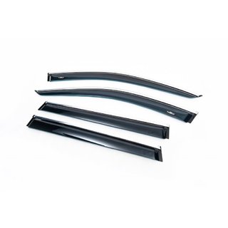 Deflectoare geamuri cu ornament crom (4 buc, HIC) Jeep Cherokee KL 2013- foto 1