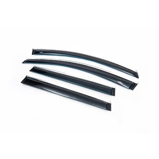 Deflectoare geamuri cu ornament crom (4 buc, HIC) Volvo XC70 2007-2013 foto 1