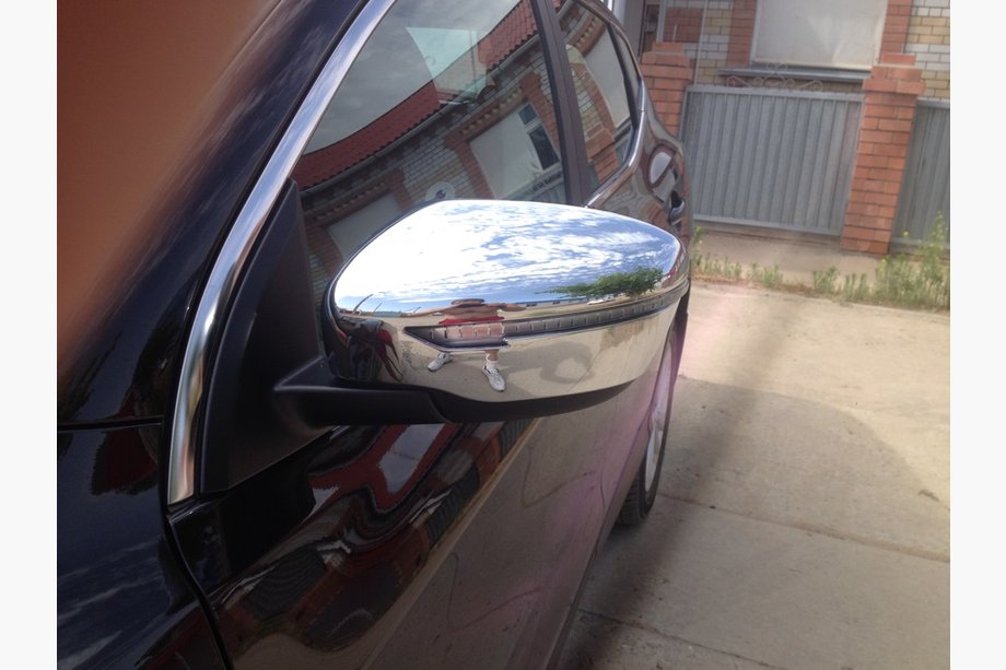 Nissan Qashqai 2014-2021 Capace Oglinzi Cromate (2 buc, plastic) Foto 2
