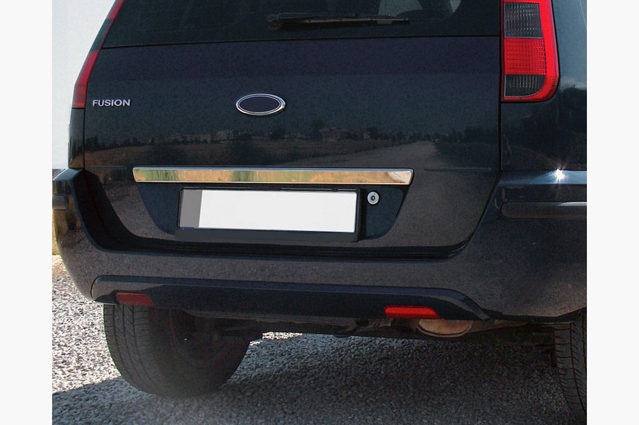Ford Fusion 2002-2012 Ornament capac portbagaj deasupra numarului (inox) Carmos - Otel Inoxidabil Turcesc Foto 1