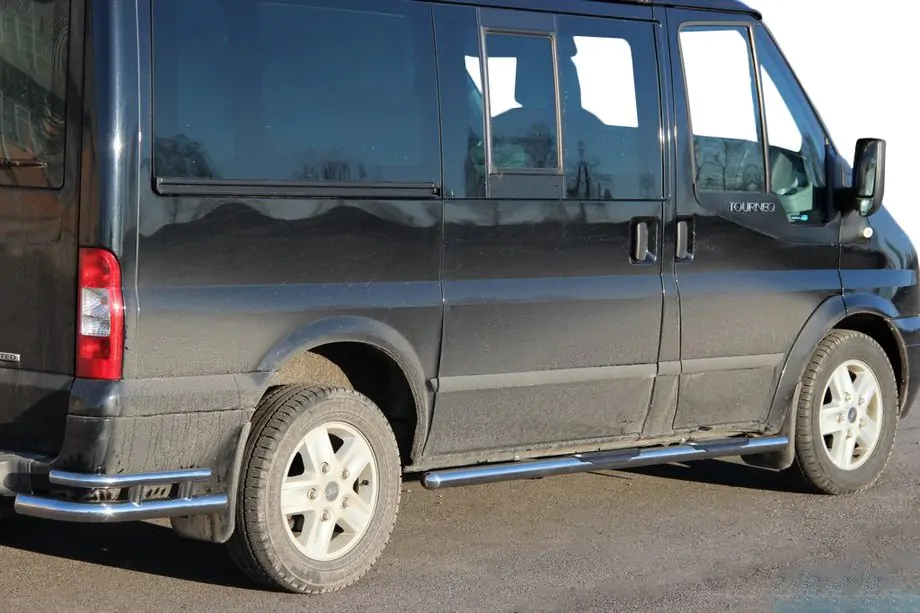 Ford Transit 2000–2014 Tevi Laterale BB002 (2 buc, Inox) 70 mm, L3/L4 (lung) Image