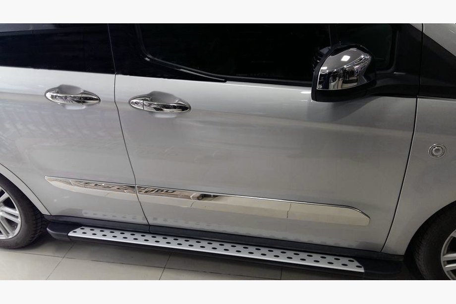Ford Courier 2014-2023 Scari Laterale DotLine (2 buc, Aluminiu) Image