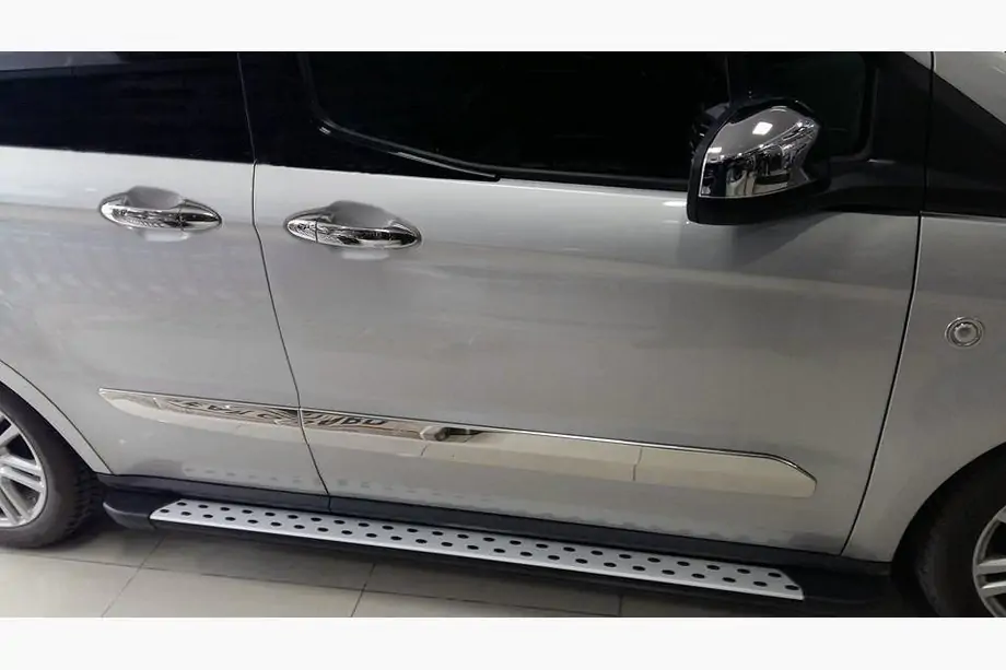 Ford Courier 2014-2023 Scari Laterale DotLine (2 buc, Aluminiu) Image