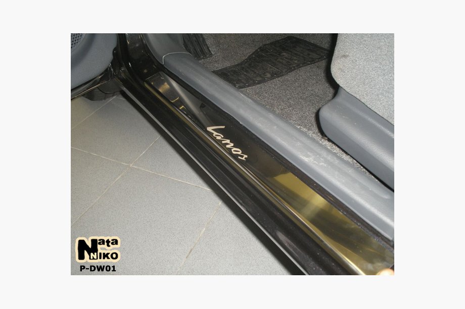 Daewoo Lanos 1998-2017 Protectii praguri Nataniko (4 buc, inox) Standard - Banda Lohmann, 0.5mm Image