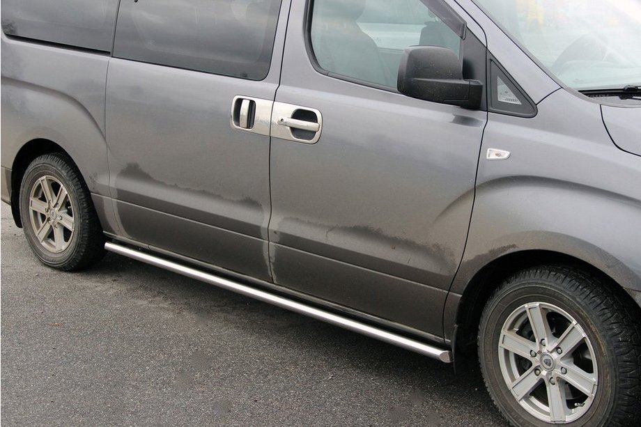 Hyundai H300, H1, Starex 2008-2020 Tevi Laterale BB001 (2 buc, Inox) Image