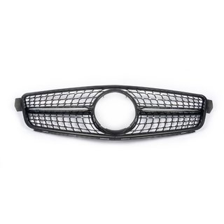 Grila Fata Diamond Black Mercedes C-class W204 2007-2015 foto 2