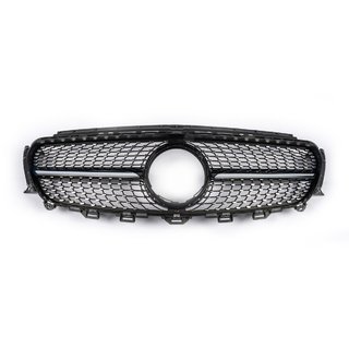 Grila Fata Diamond Black (pentru Avantgarde/AMG-Line/E43 AMG/E53 AMG 2016-2020) Mercedes E-сlass W213 2016-2023 foto 2