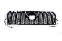 Toyota Land Cruiser Prado 150 2009-2023 Grila radiator 2017↗ LED (Zeus Silver) foto 1