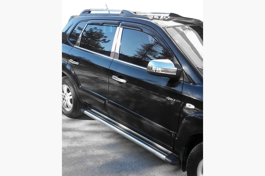 Hyundai Tucson JM 2004- Deflectoare Geamuri (4 buc, Perflex Sport) Foto 3