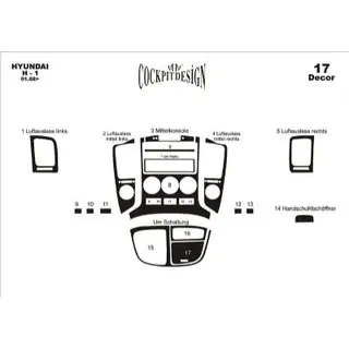 Capace bord (set mic) Hyundai H300, H1, Starex 2008-2020 foto 2